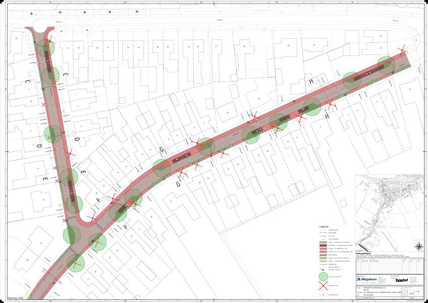 Schetsontwerp van de wijk Kalksheuvel, de Veldakkerstraat