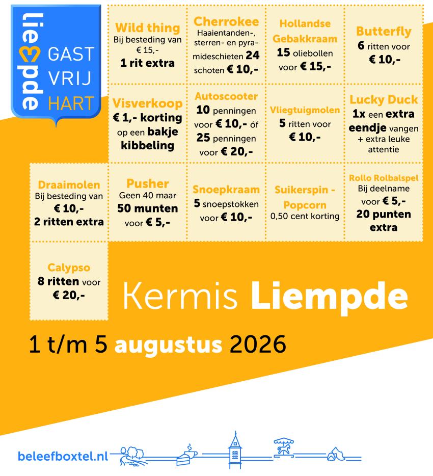 Kermisbonnen Liempde 2026