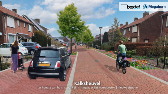 Toekomstbeeld Kalksheuvel Veldakkerstraat ter hoogte van huisnummer 25, klik voor een vergroting