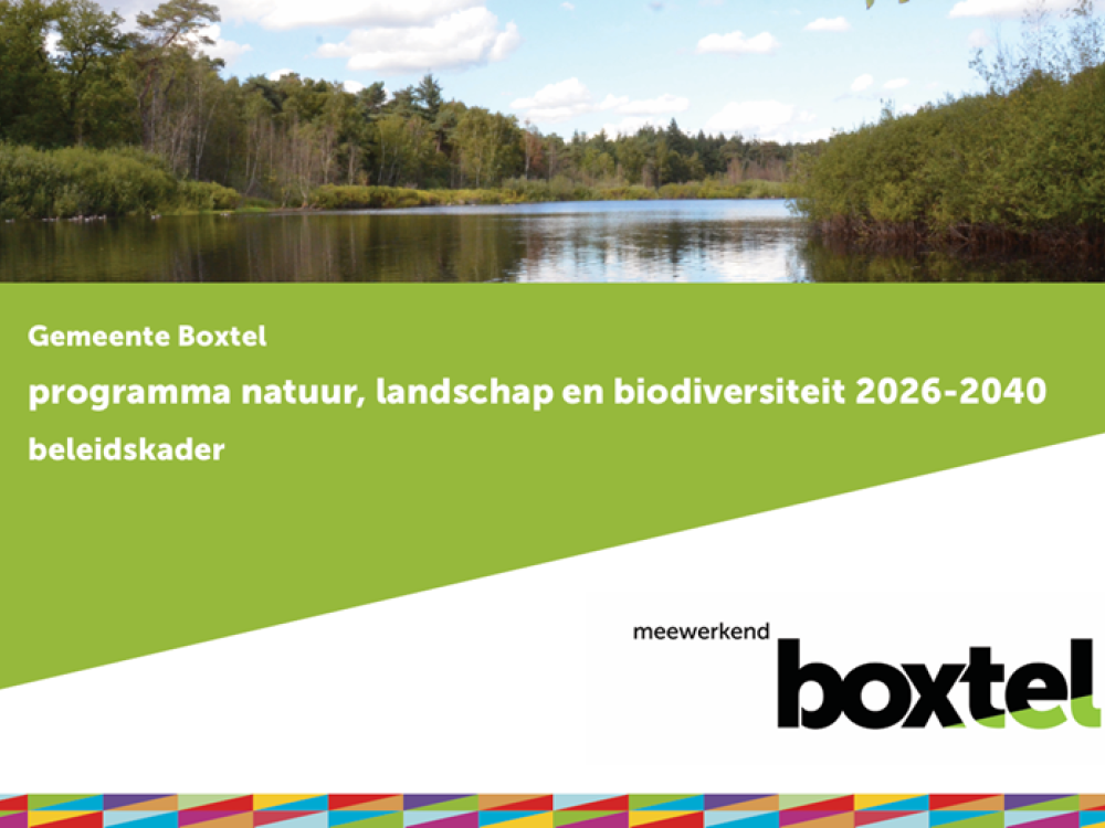 Voorkant van het beleidskader voor het programma Natuur, Landschap en Biodiversiteit 2026-2040