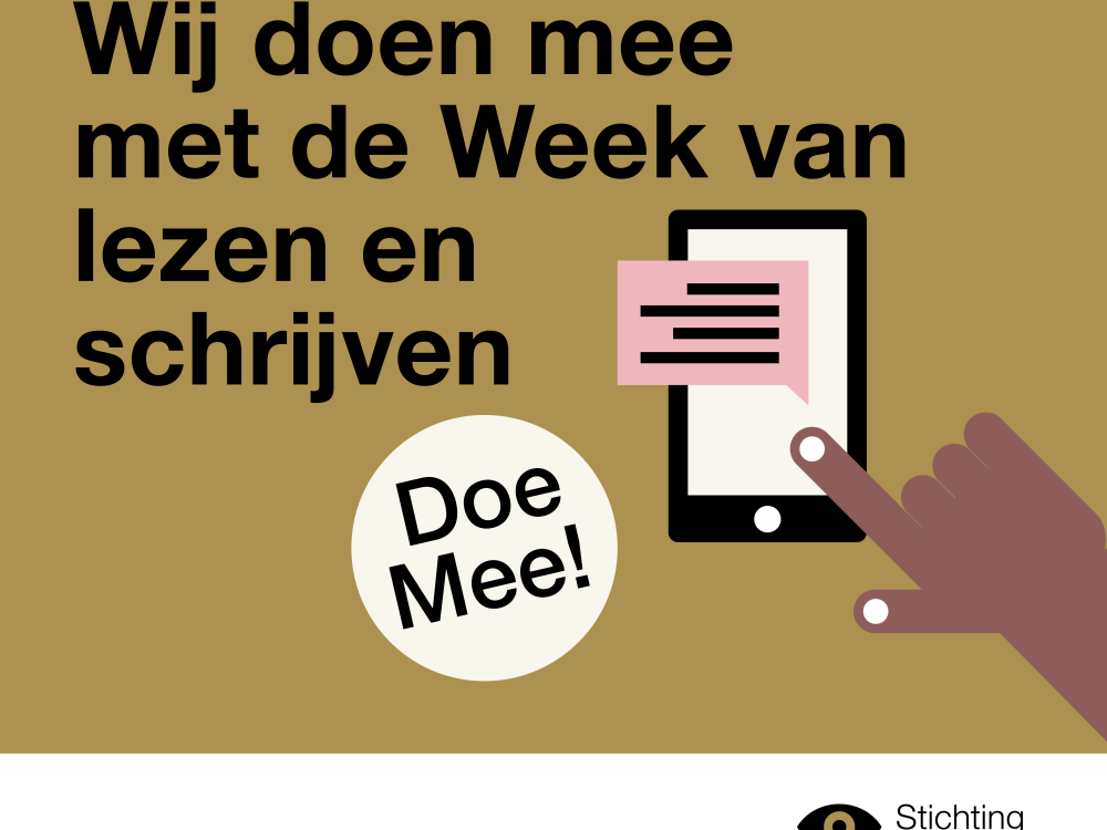 8-15 september Week van Lezen en Schrijven
